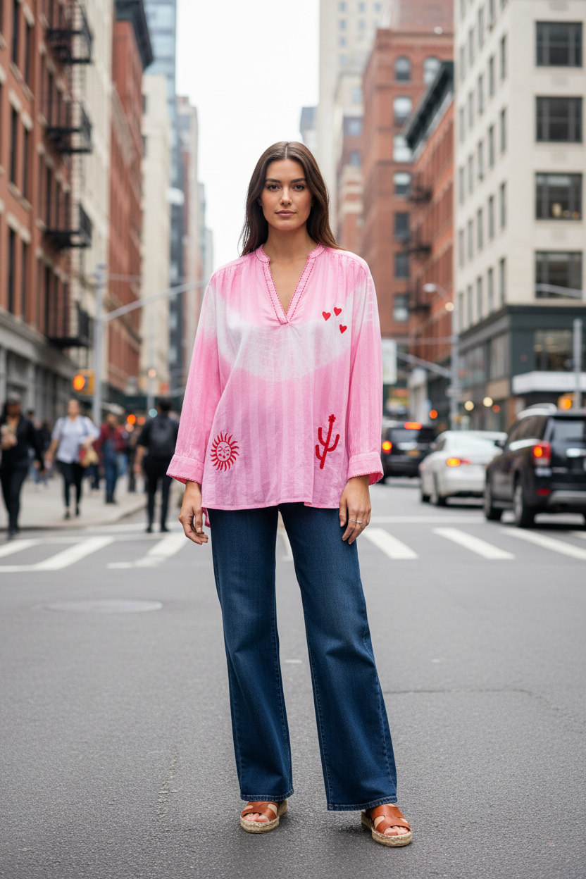 Blouse Salma rose